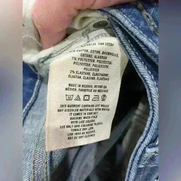 Pilcro And The Letterpress Size 26 Fit Stet Blue Denim Pants Skinny Jeans - Picture 8 of 11